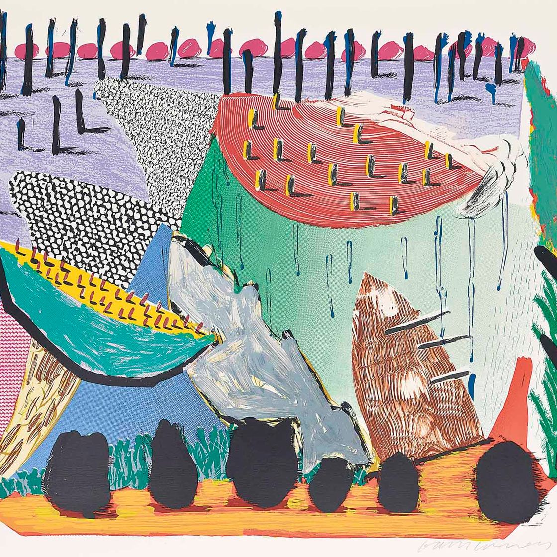 David Hockney — Медленный рост, от: Еще несколько новых принтов