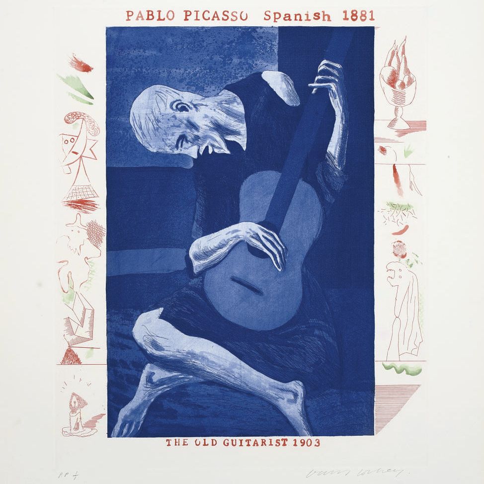 David Hockney — Пять пластинок от: The Blue Guitar (S.A.C. 200, 202, 207, 210 & 217)