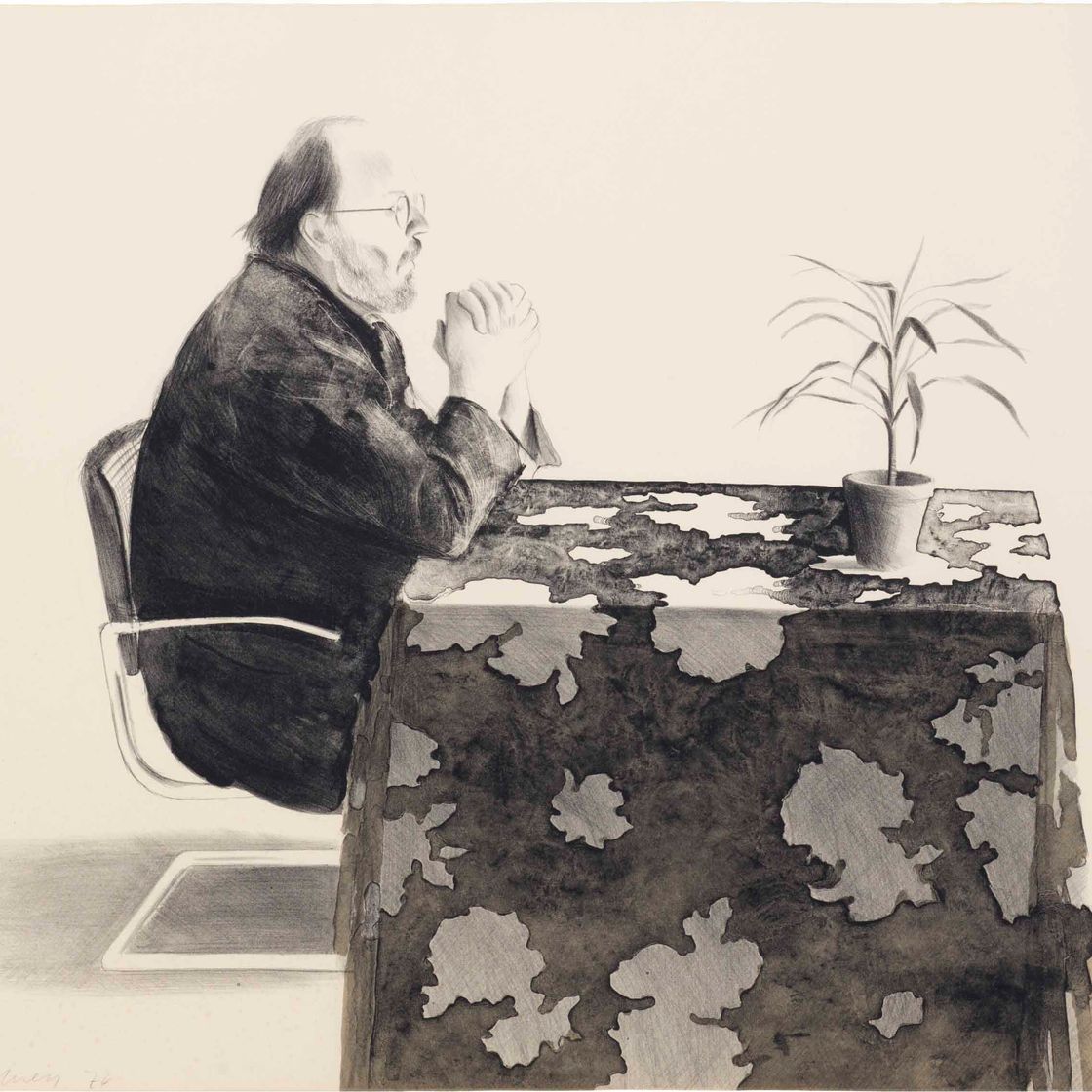 David Hockney — Генри за столом