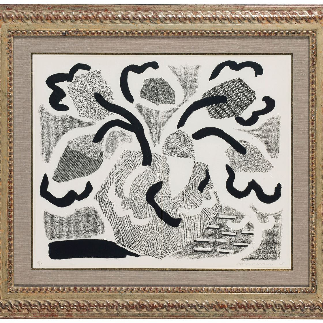 David Hockney — Серые цветы
