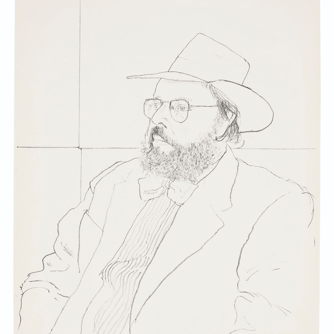 David Hockney — Генри Гелдзалер в шляпе