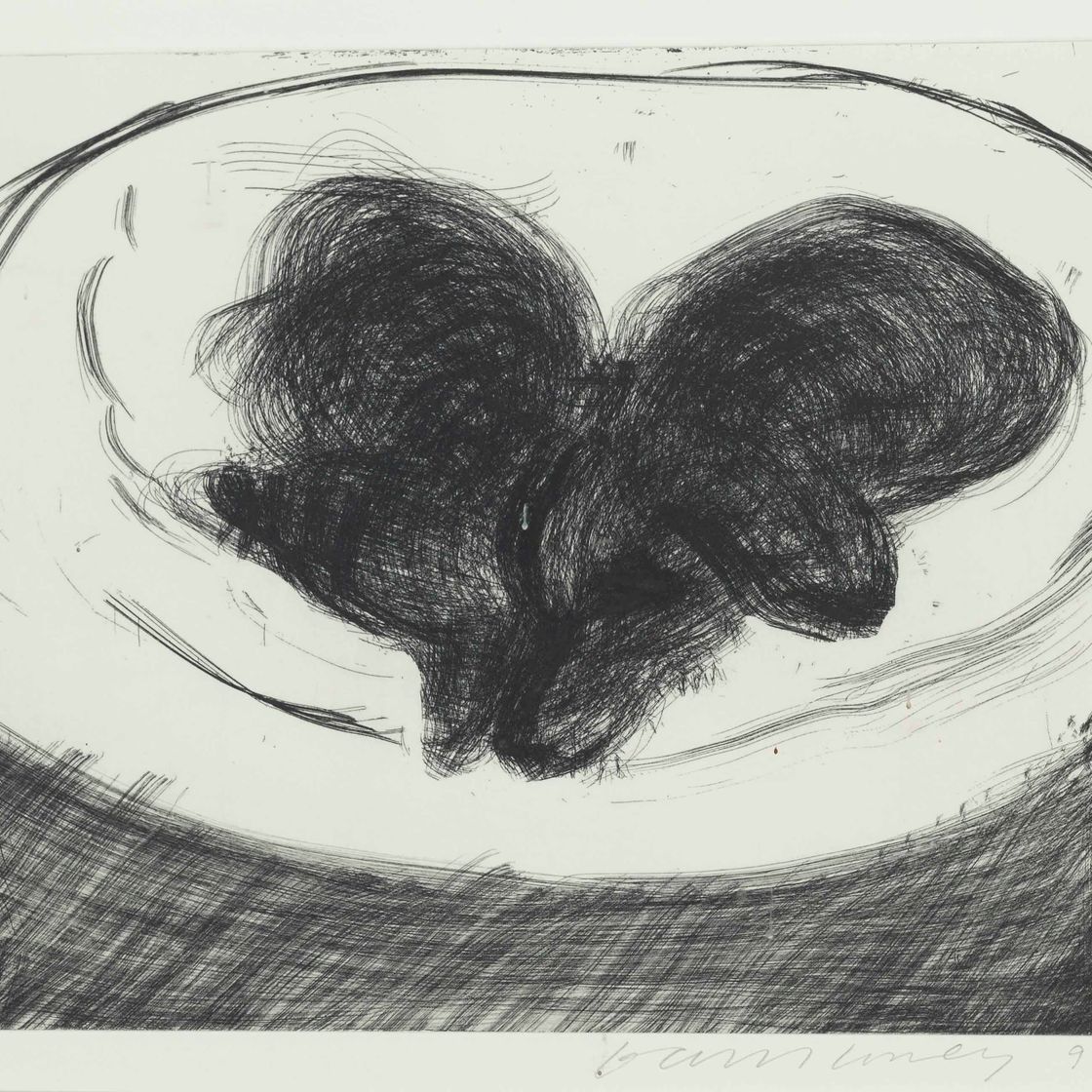 David Hockney — Гравюра с изображением собаки № 14, от: Dog Wall