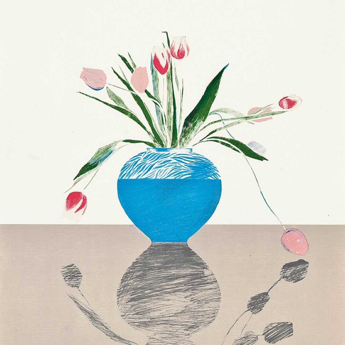 David Hockney — Красивые тюльпаны (S.A.C. 115)