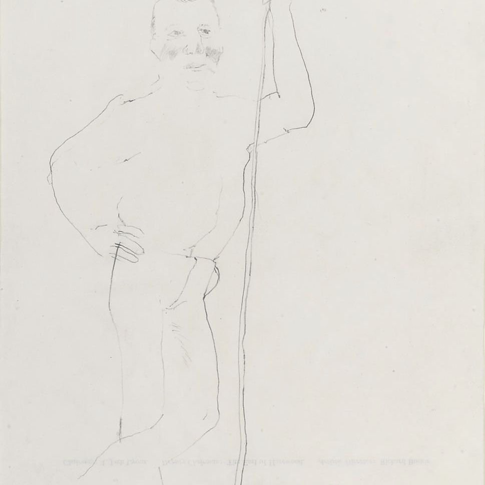 David Hockney — Портрет Ричарда Бакла