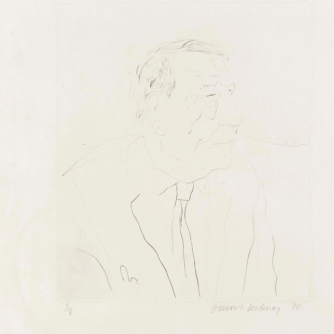 David Hockney — У. Х. Оден (США, 116; Токио, 109)
