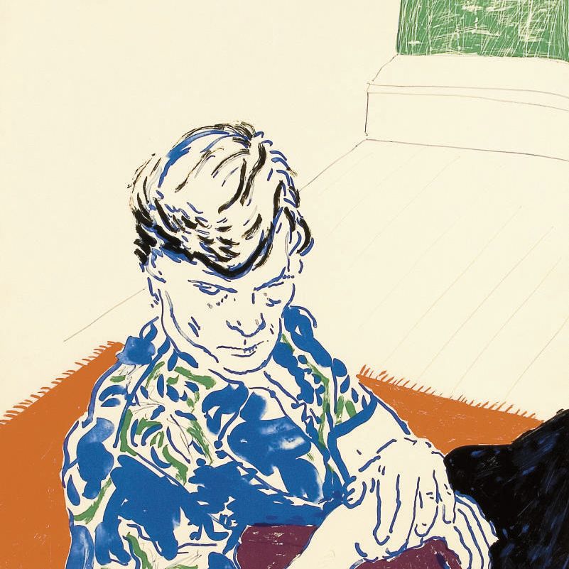 David Hockney — Джо с зеленым окном (Тайлер 261)