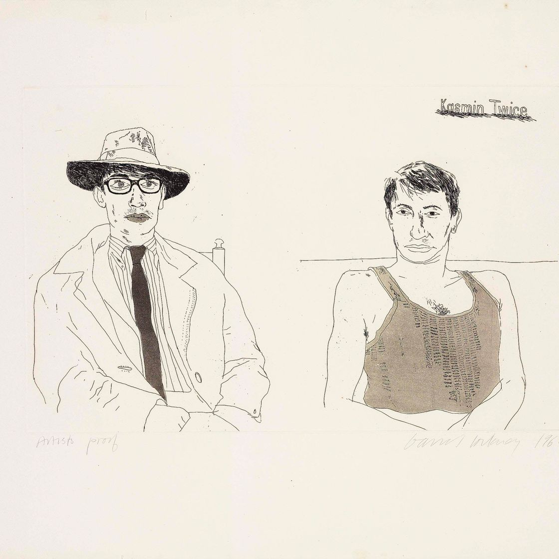 David Hockney — Дважды Касмин (Сан-Франциско, 65; Токио, 63)
