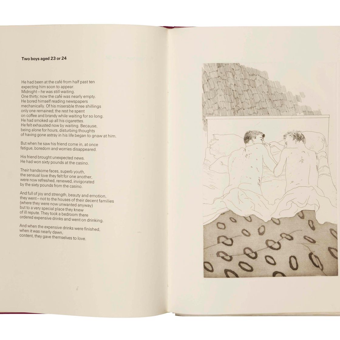 David Hockney — Иллюстрации к четырнадцати стихотворениям К.П. Кавафиса (Шотландский художественный совет, 47-58; Токио, 47-58)