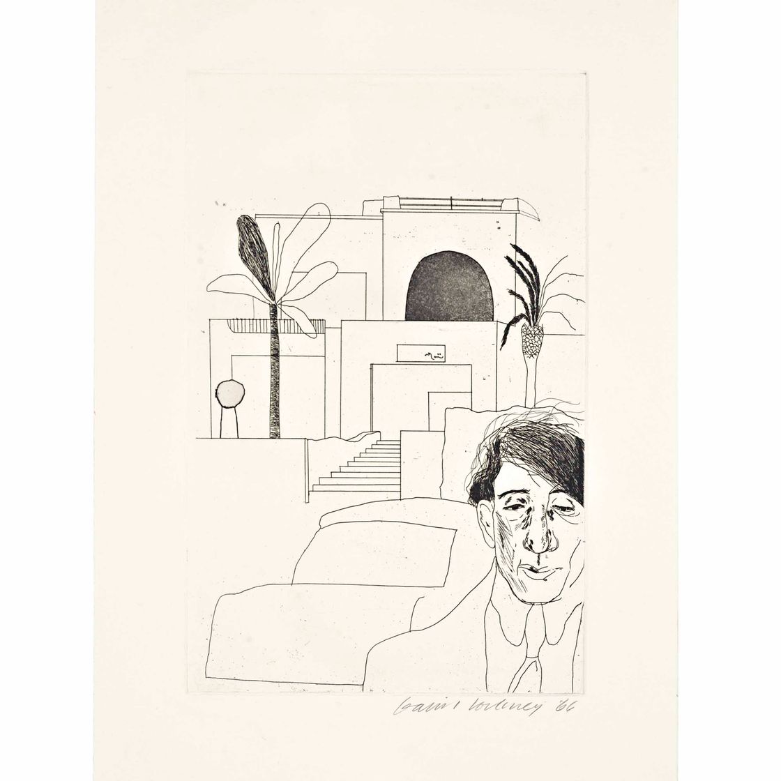 David Hockney — Иллюстрации к четырнадцати стихотворениям К.П. Кавафиса (Шотландский художественный совет, 47-59; Токио, 47-59)