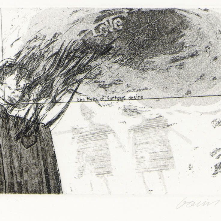 David Hockney — "Огни неистового желания" (Шотландский художественный совет № 5; Музей современного искусства, Токио)