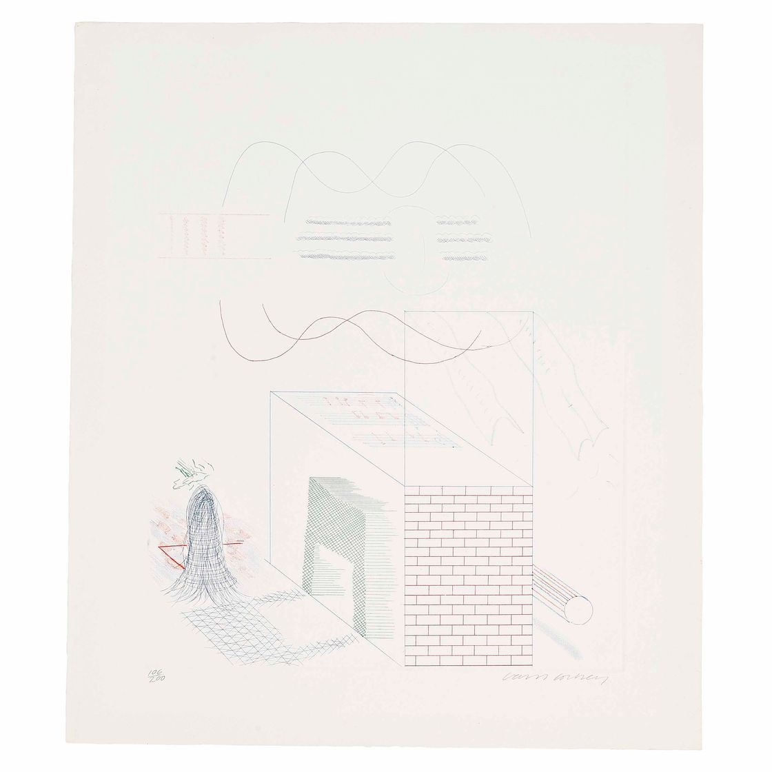 David Hockney — Жужжание синей гитары, от: The Blue Guitar