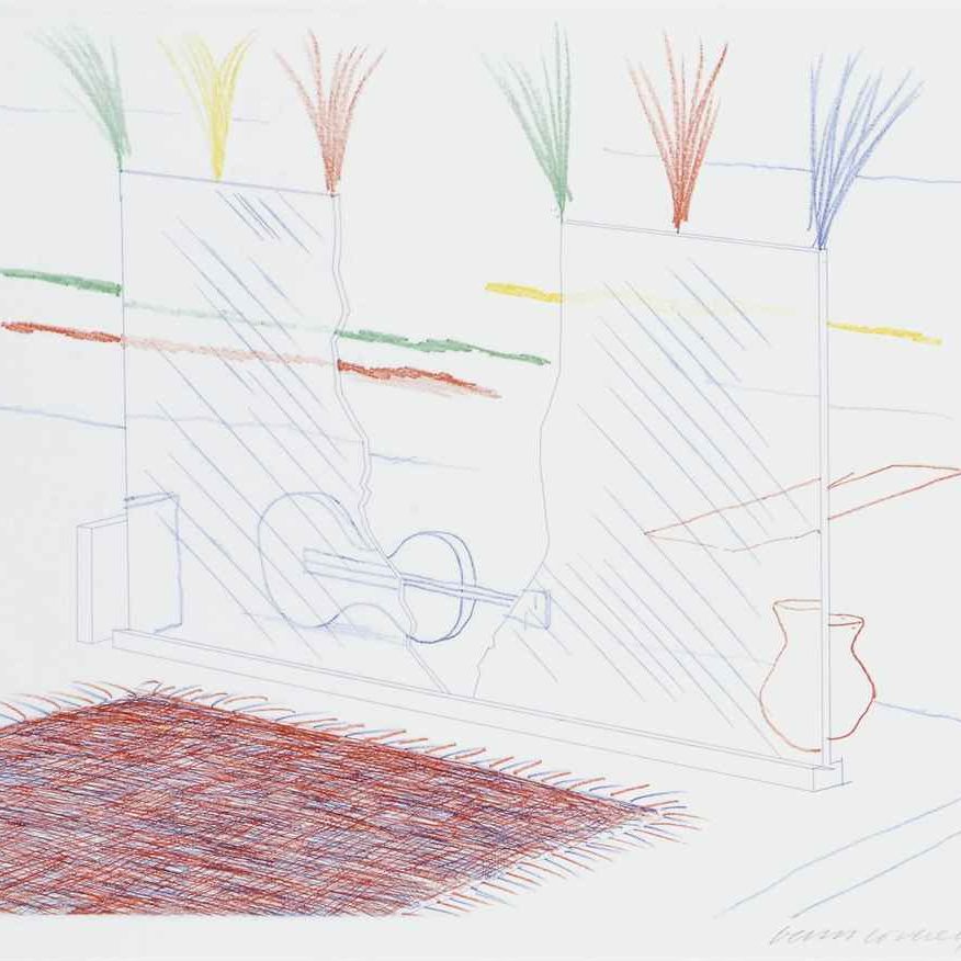 David Hockney — На этом может остановиться Его взгляд, из "Голубой гитары" (Scottish Arts Council 215)