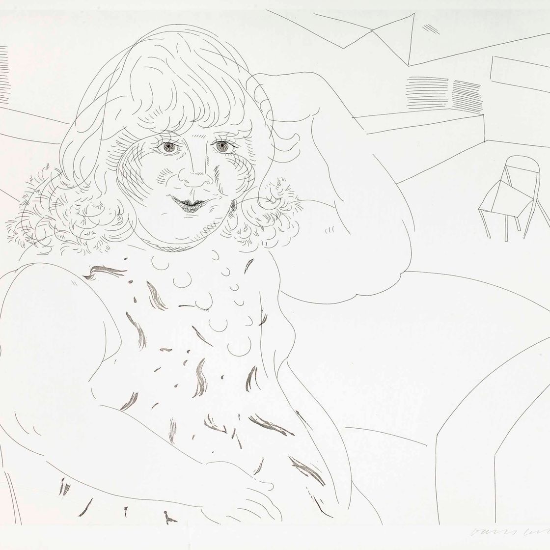 David Hockney — Энн в студии