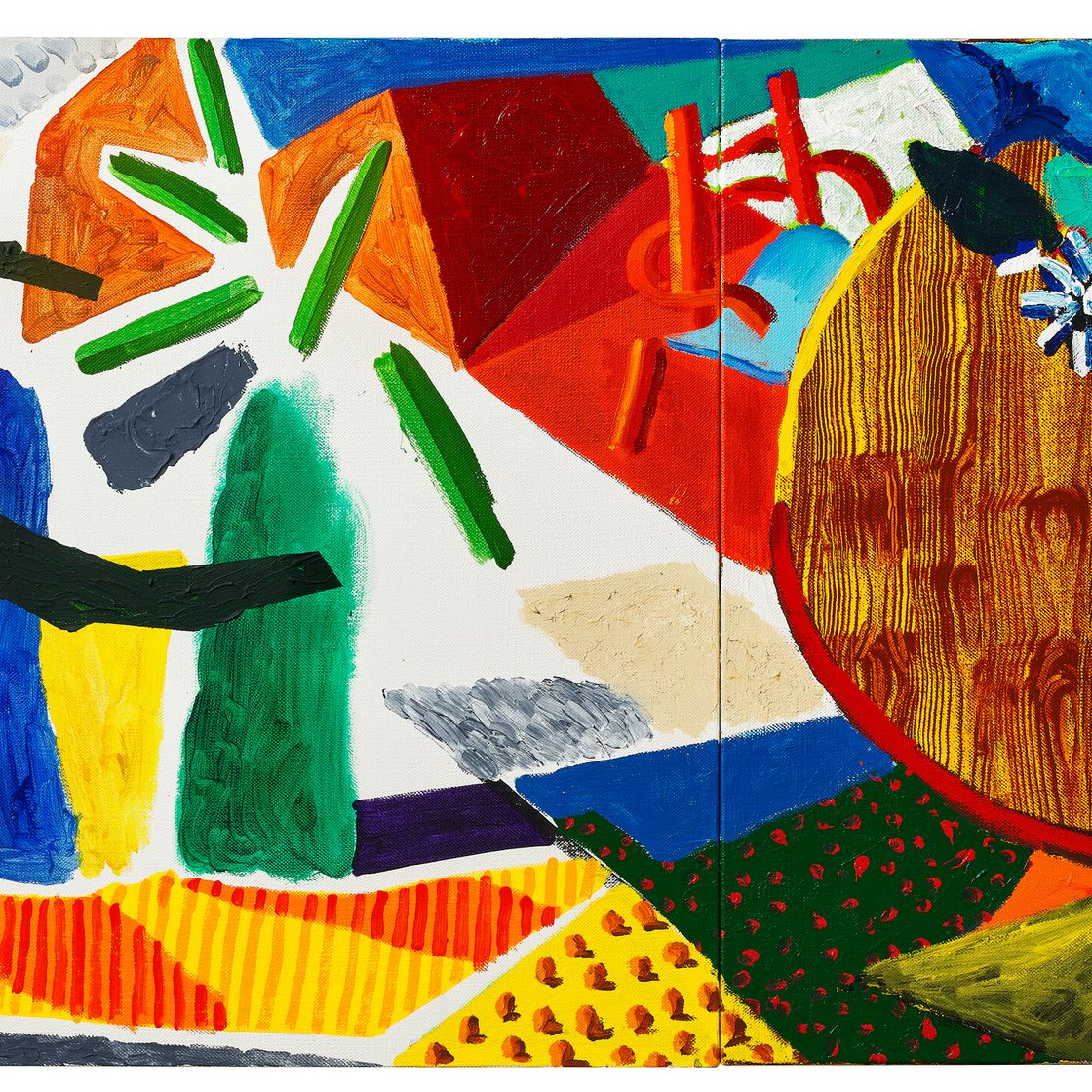 David Hockney — Стол с беседой, изображение 1