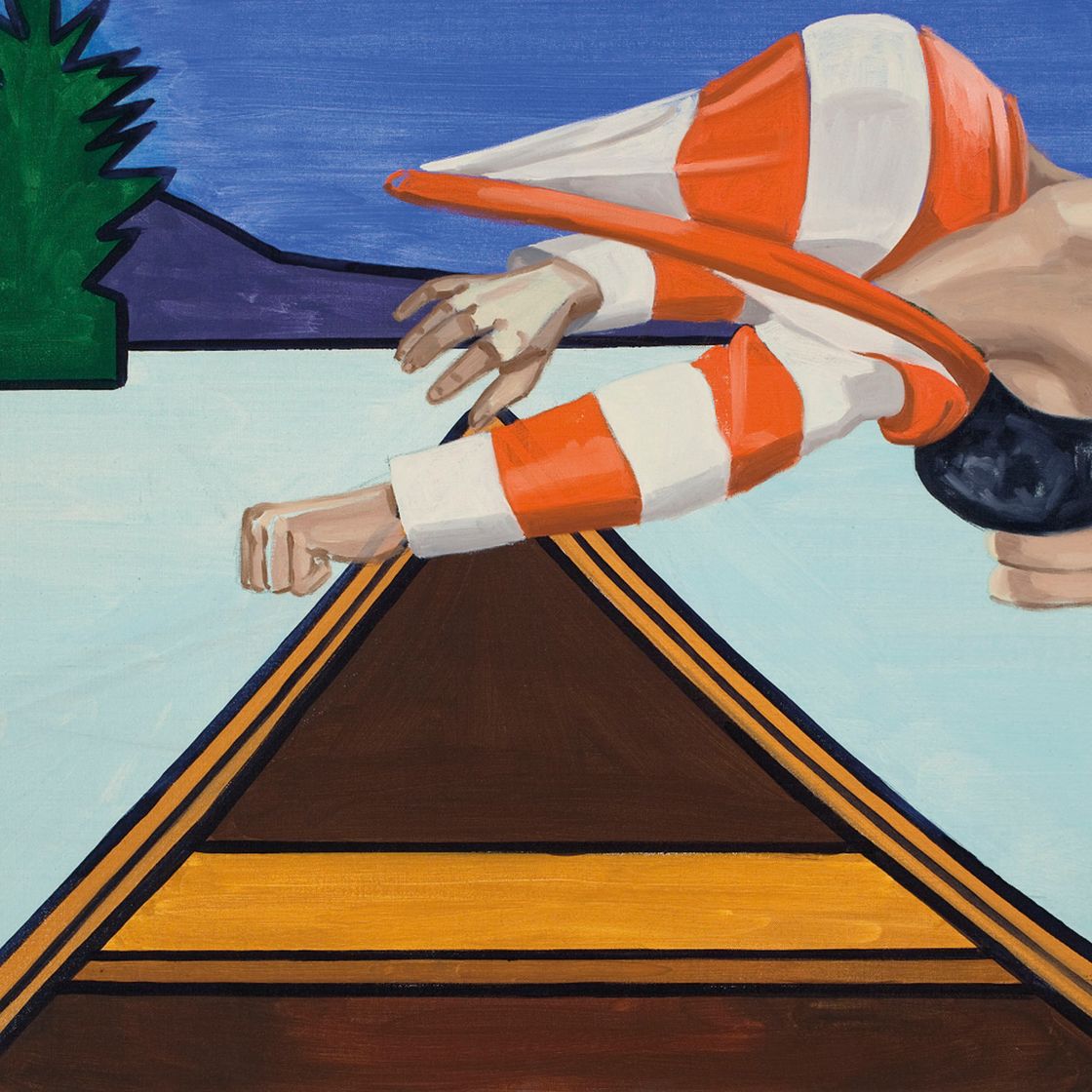David Salle — Съезд на обочину