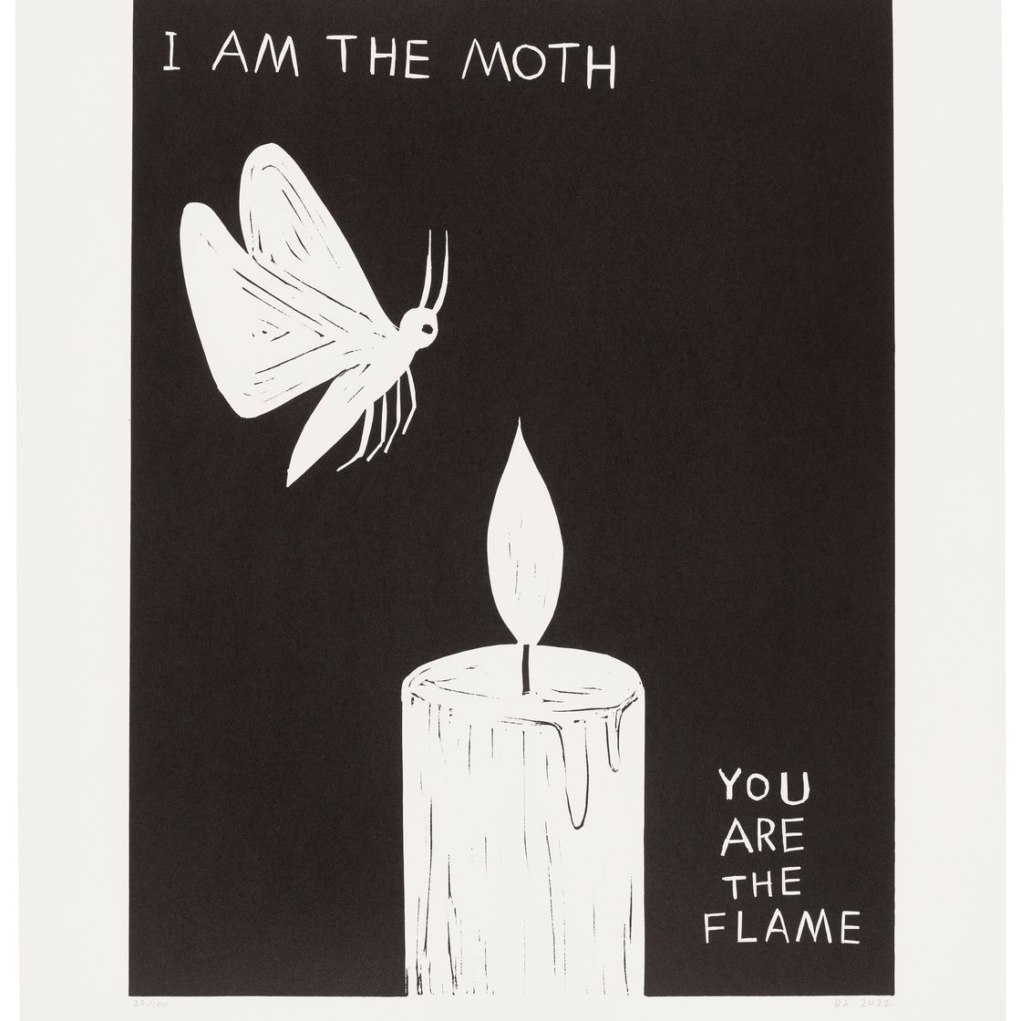David Shrigley — Я - мотылек, Ты - Пламя.