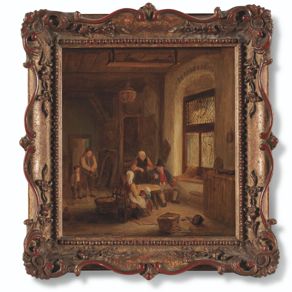 David Wilkie — Интерьер с фигурами у окна
