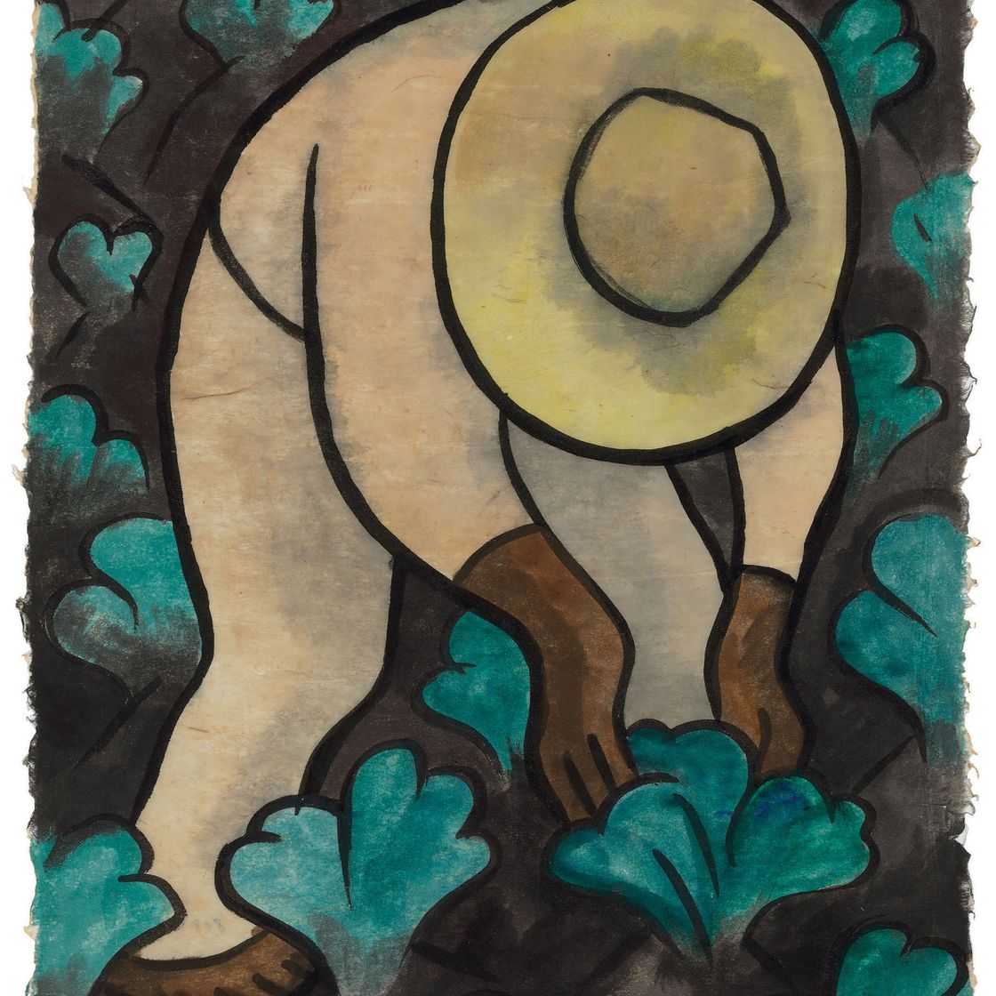 Diego Rivera — Сембрадор де Коулз, также известный как Человек с листьями салата