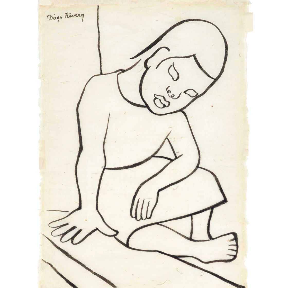 Diego Rivera — Нинья-сентада на банкете