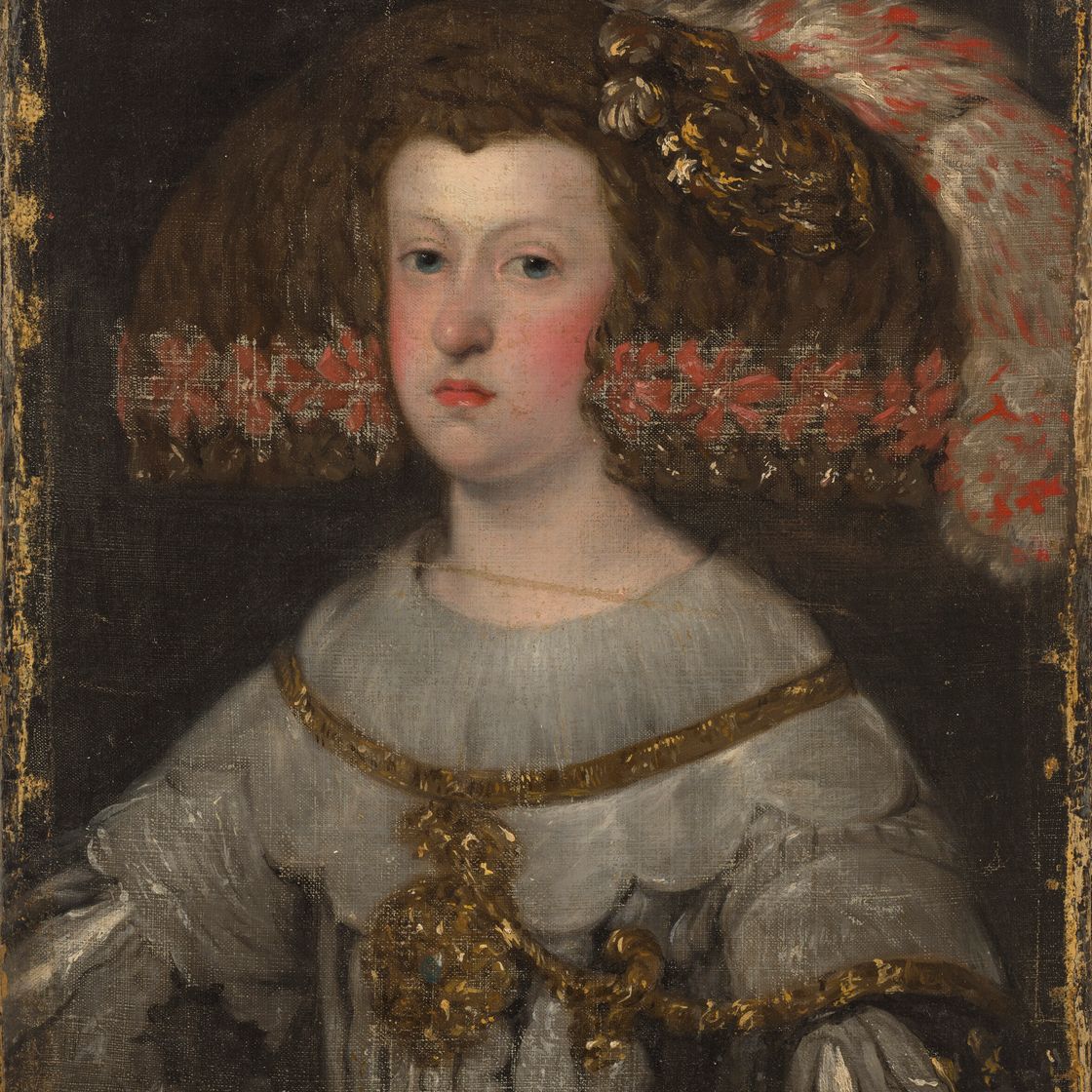 Diego Velázquez — Портрет королевы Австрии Марианы (1634-1696), поясной