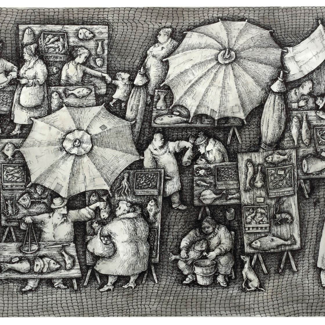 Domenico Gnoli — Рома, Меркато-дель-Пеше