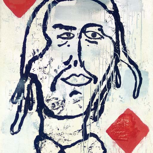 Donald Baechler — Бриллиантовая королева (портрет Анны Опиц)