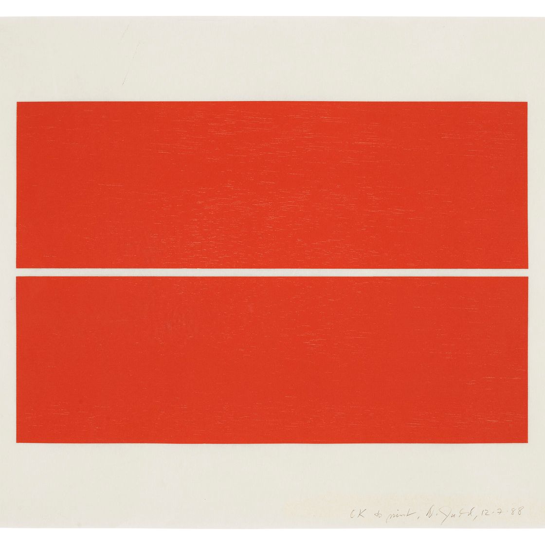 Donald Judd — Без названия : один отпечаток, изображение 1
