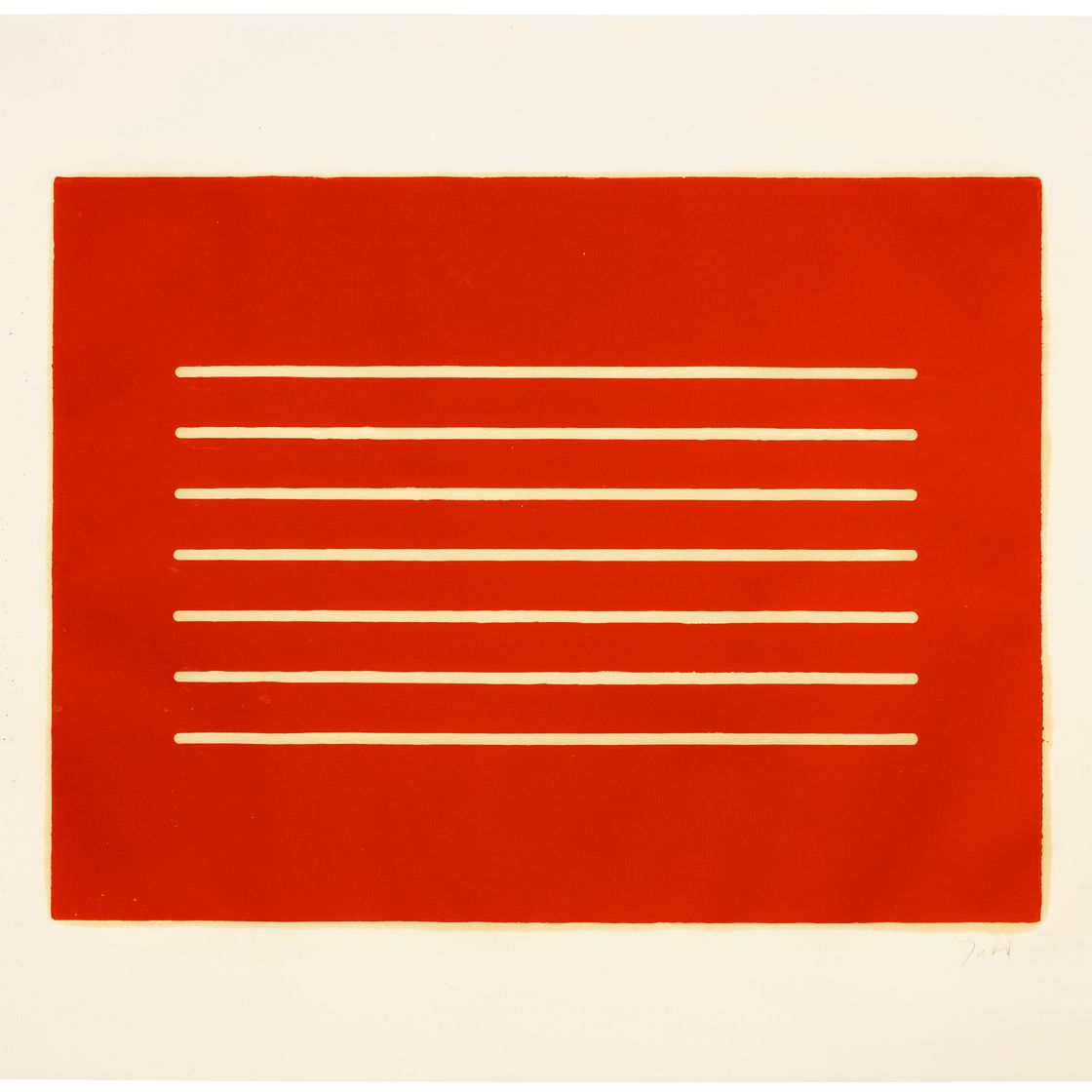 Donald Judd — Без названия: один отпечаток