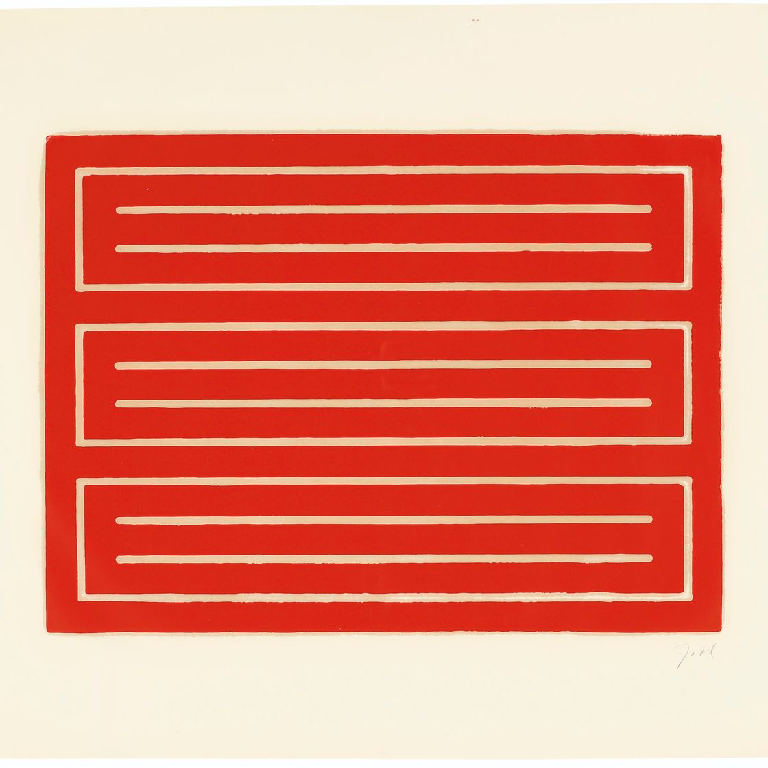 Donald Judd — Без названия : один отпечаток