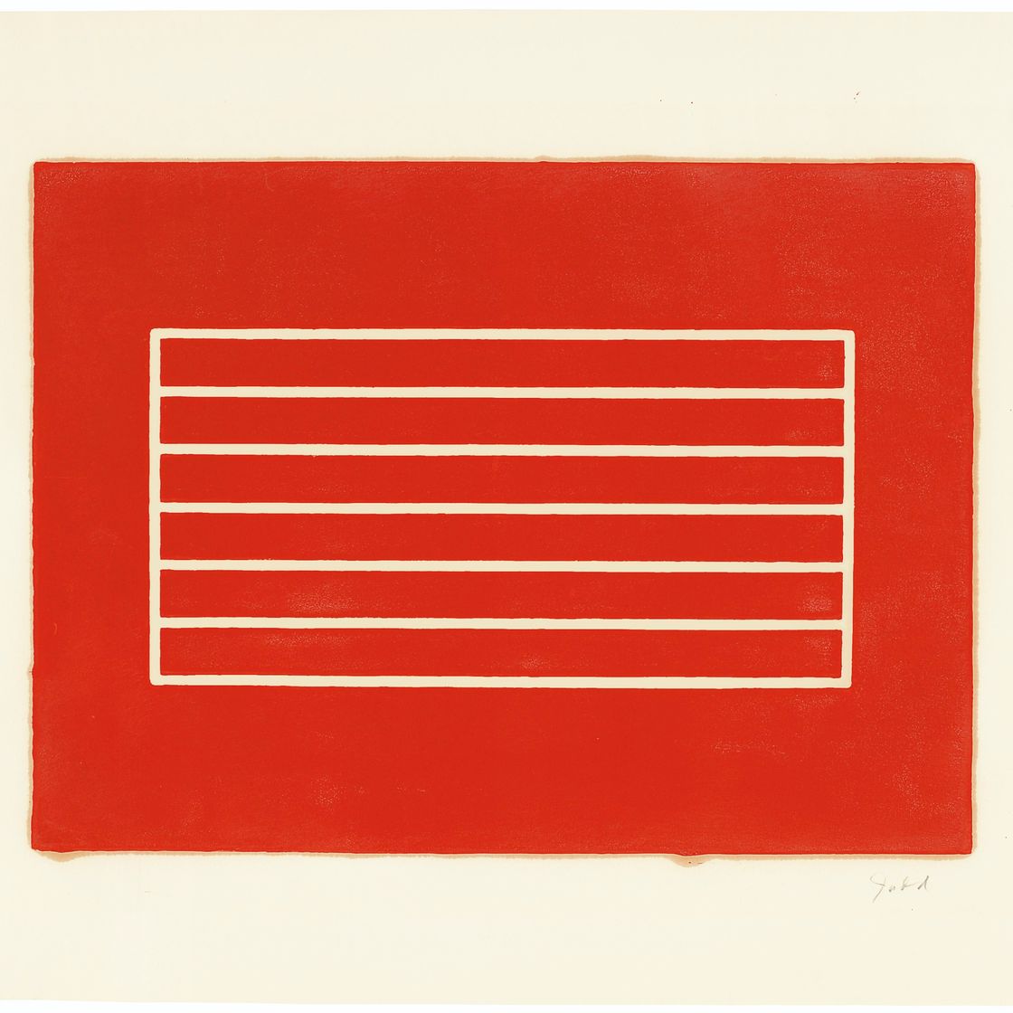 Donald Judd — Без названия : один отпечаток