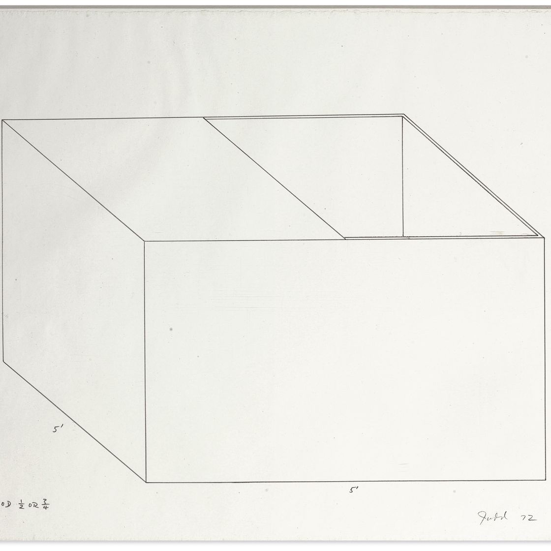 Donald Judd — Этюд для создания шкатулочной скульптуры