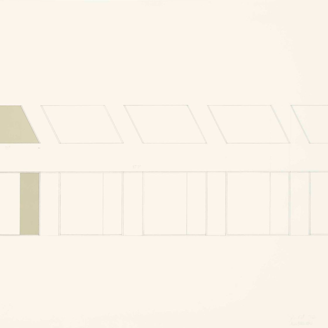 Donald Judd — Технический чертеж