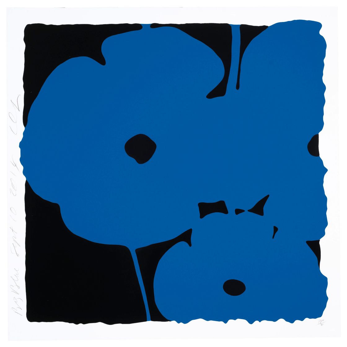 Donald Sultan — Big Blue, 10 сентября 2014, из Big Poppies