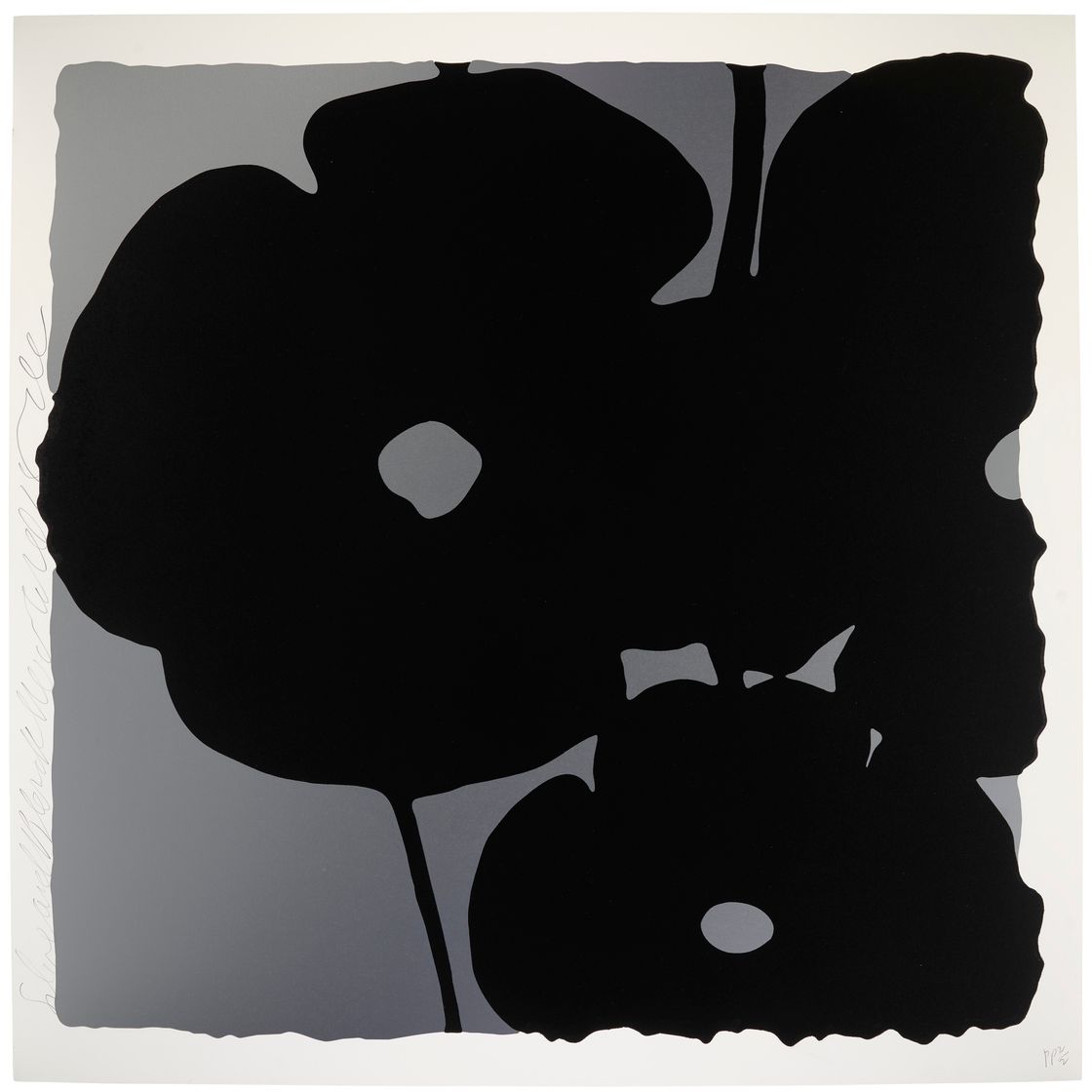 Donald Sultan — Серебристо-черный, 6 ноября 2015, от Reversal Poppies