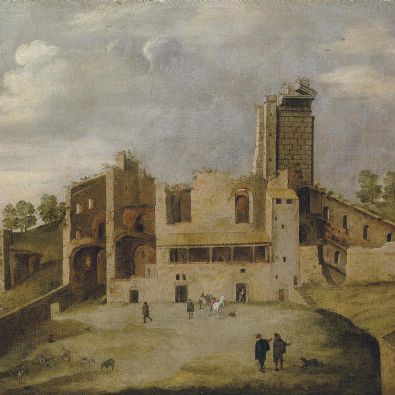 Dutch School — Храм Сераписа, или так называемый Фронтиспис ди Нероне, Рим