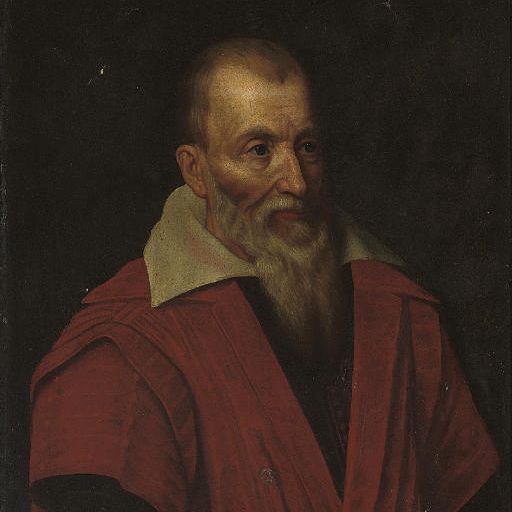 Dutch School — Портрет Иосифа Юстуса Скалигера (1540-1609), в полный рост, в красном одеянии