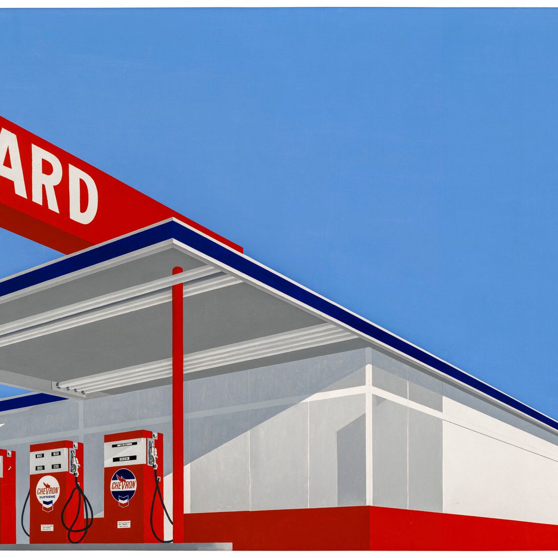 Ed Ruscha — Стандартная станция, Десятицентовый Вестерн Разрывается пополам, изображение 1