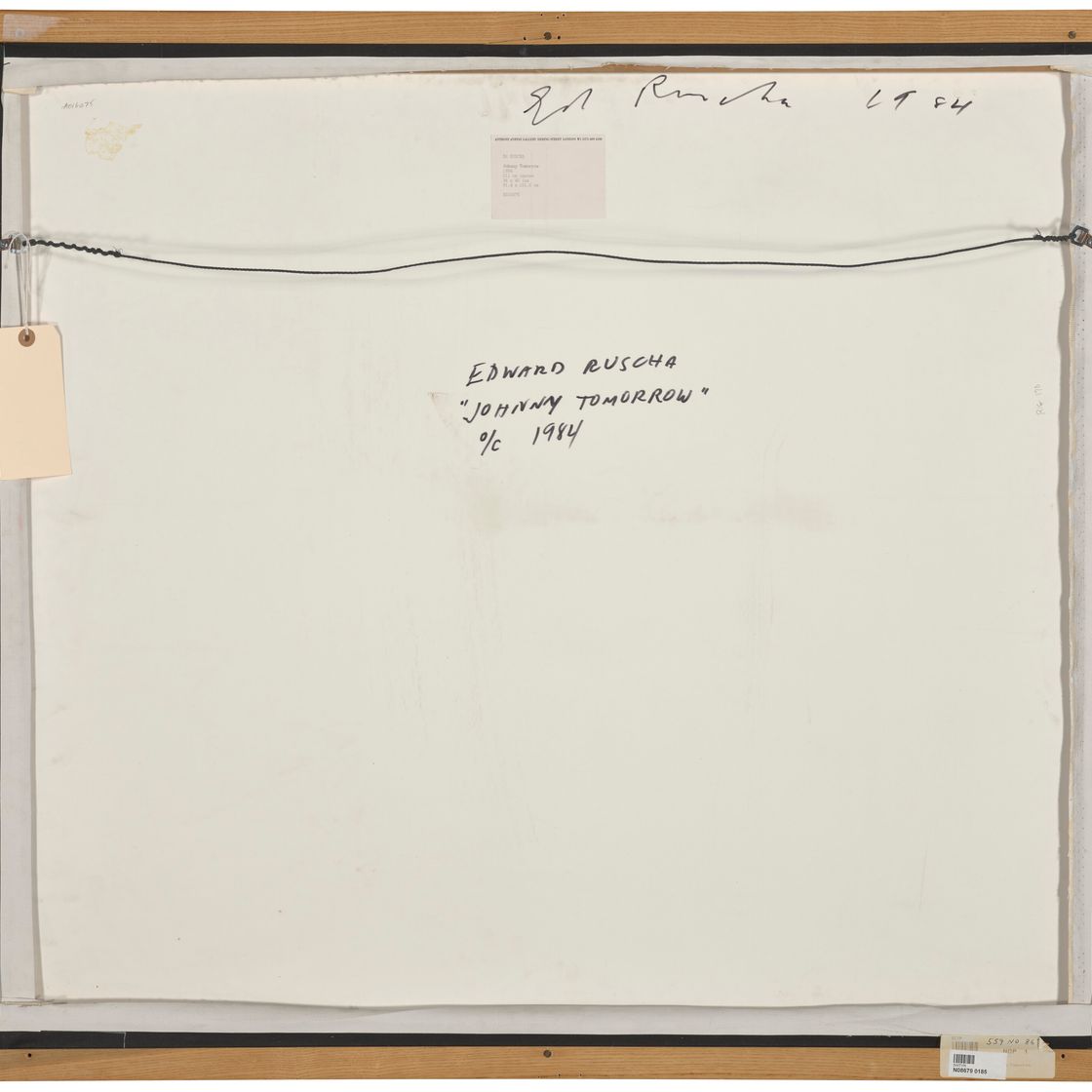 Ed Ruscha — Джонни Завтра, изображение 3