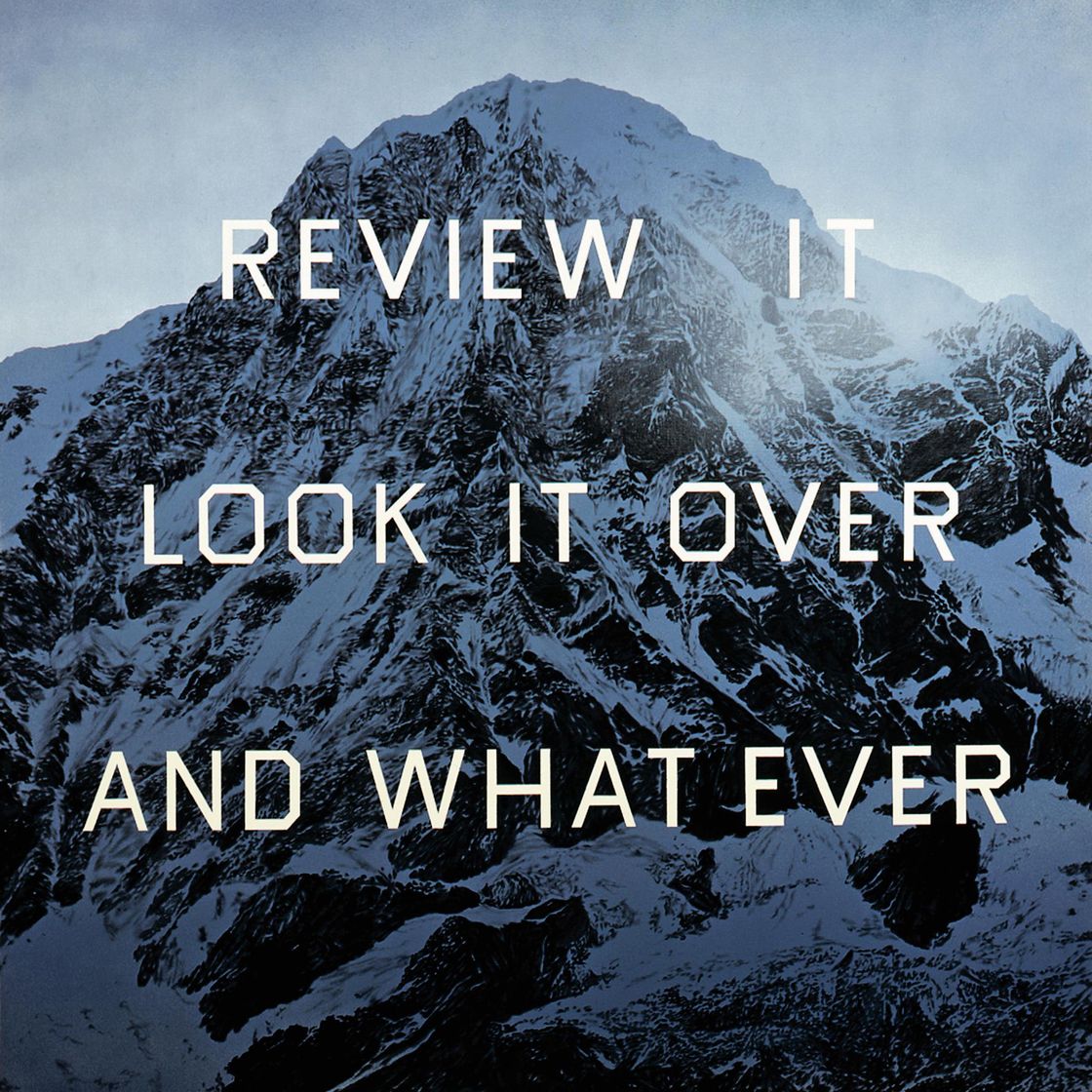 Ed Ruscha — ПРОСМОТРИТЕ ЕГО, ПРОСМОТРИТЕ ЕЩЕ РАЗ И ВСЕ, ЧТО КОГДА-ЛИБО