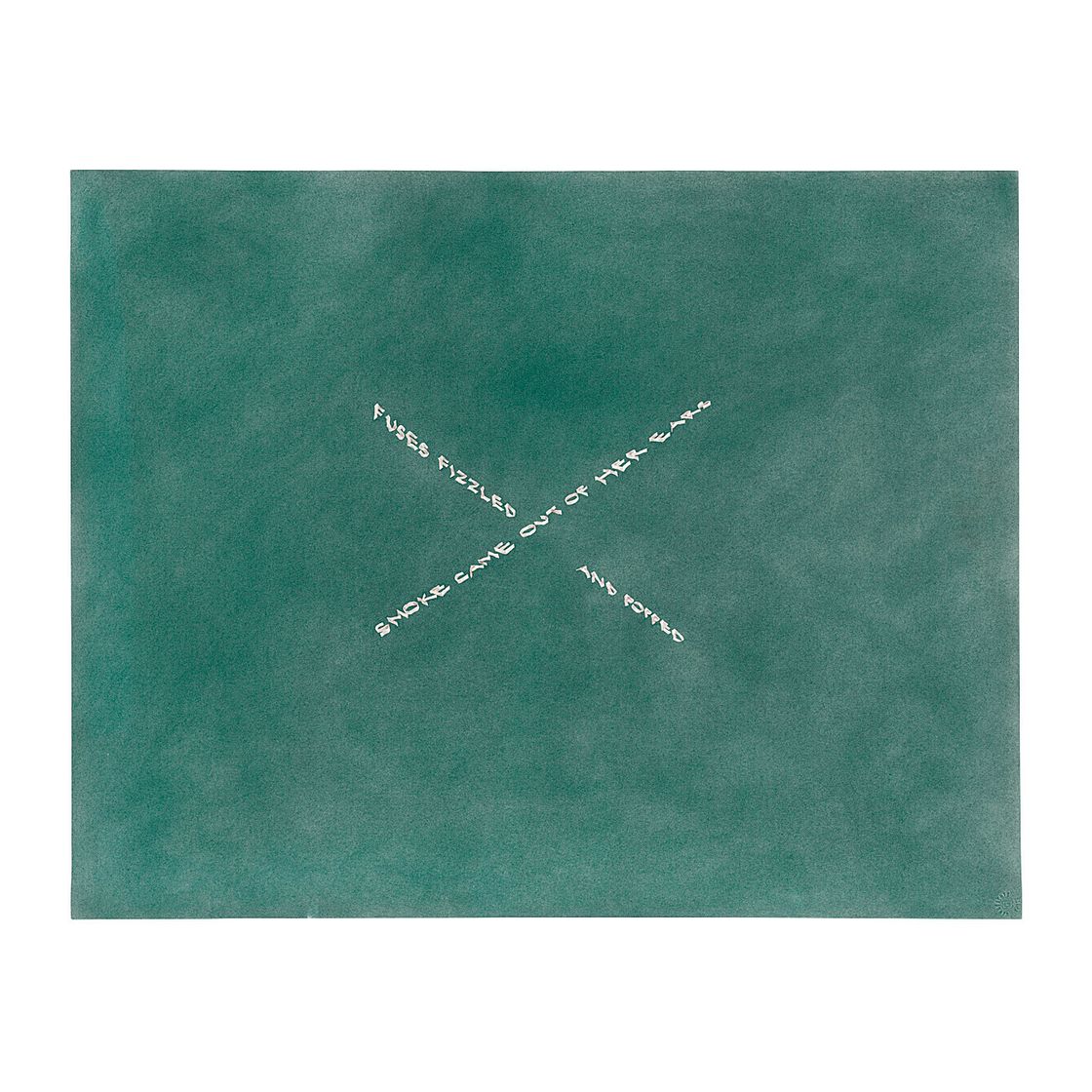 Ed Ruscha — Из ее ушей повалил дым, Предохранители зашипели и лопнули, изображение 1