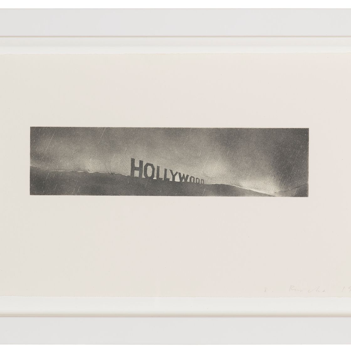 Ed Ruscha — Голливуд под дождем, изображение 2