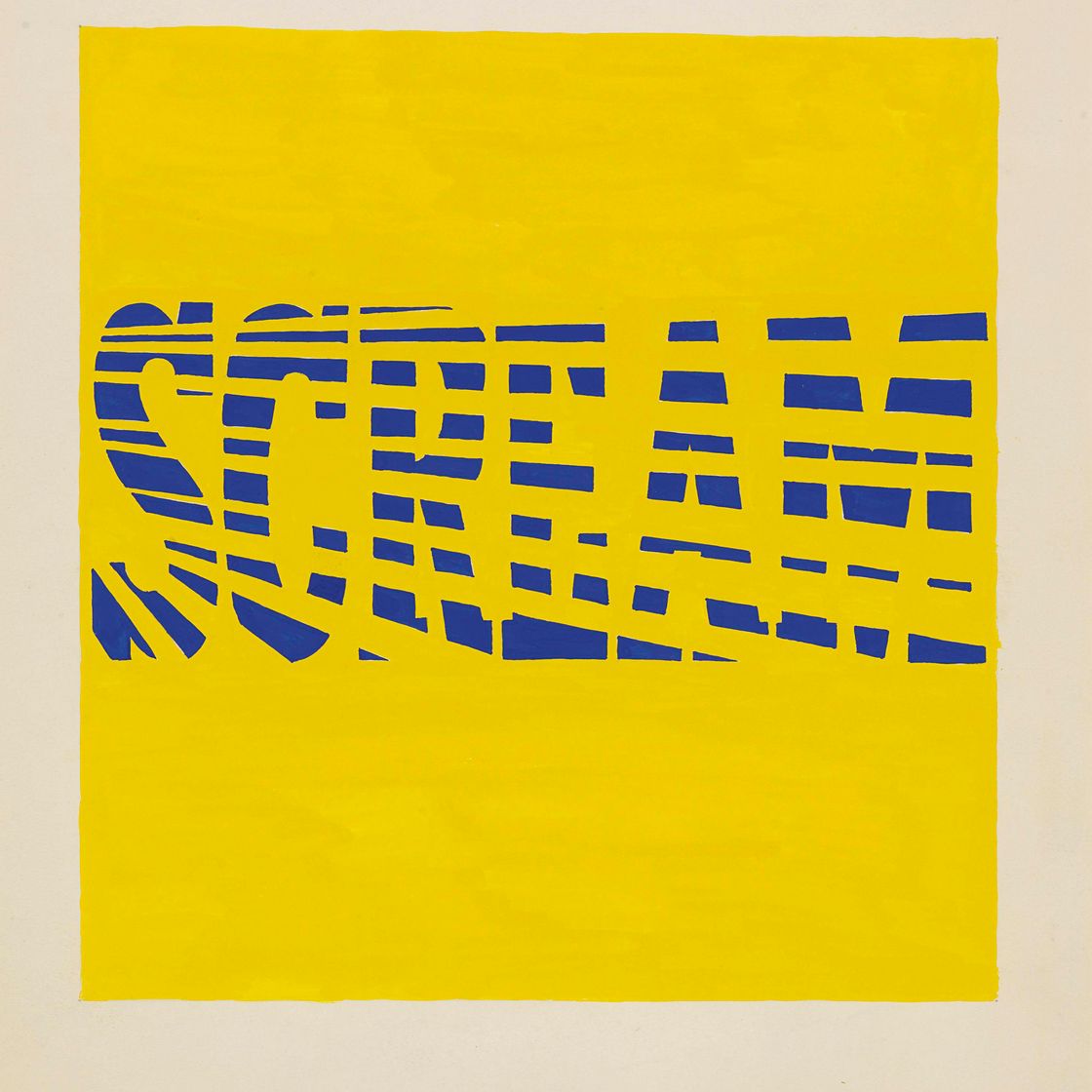 Ed Ruscha — Синий крик