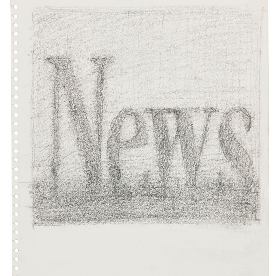Ed Ruscha — Новости (справа); Изучение компаса (слева), изображение 1