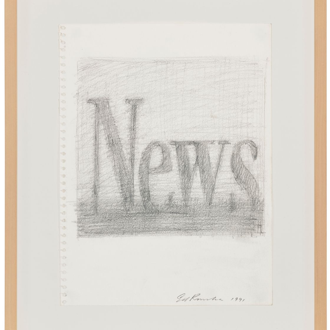 Ed Ruscha — Новости (справа); Изучение компаса (слева), изображение 2