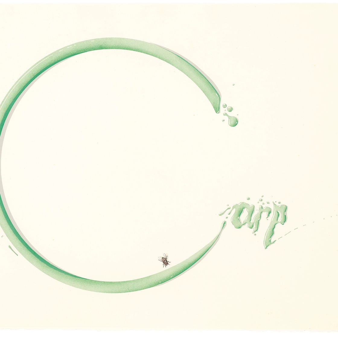 Ed Ruscha — Карп с мухой