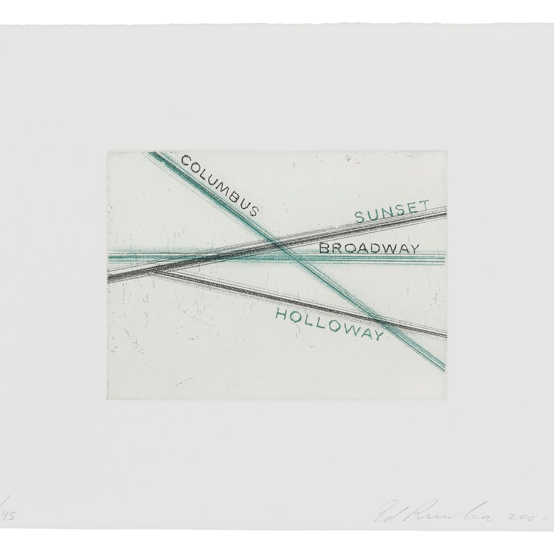 Ed Ruscha — Лос-Франциско, Сан-Анджелес, изображение 1