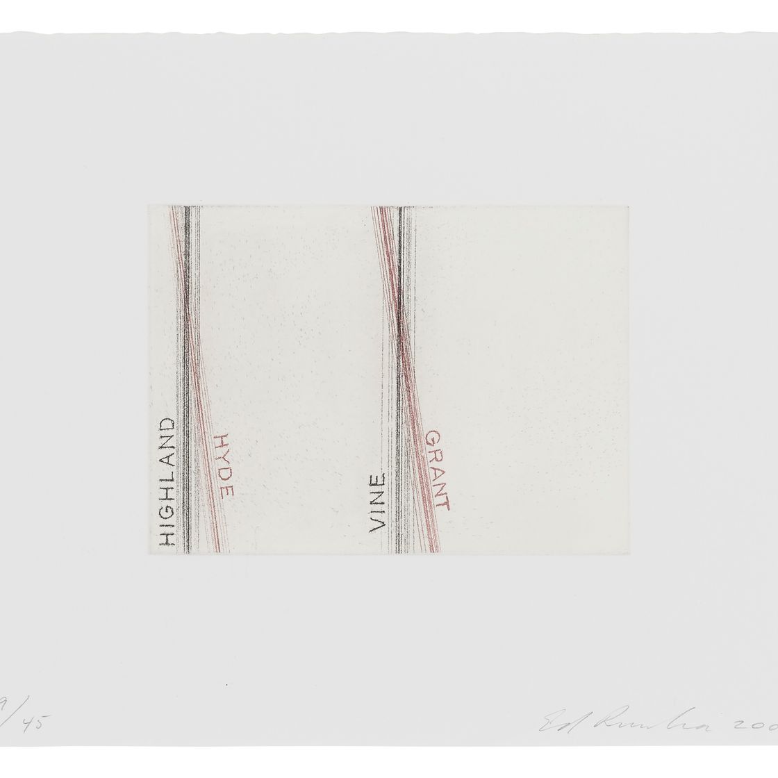Ed Ruscha — Лос-Франциско, Сан-Анджелес, изображение 3