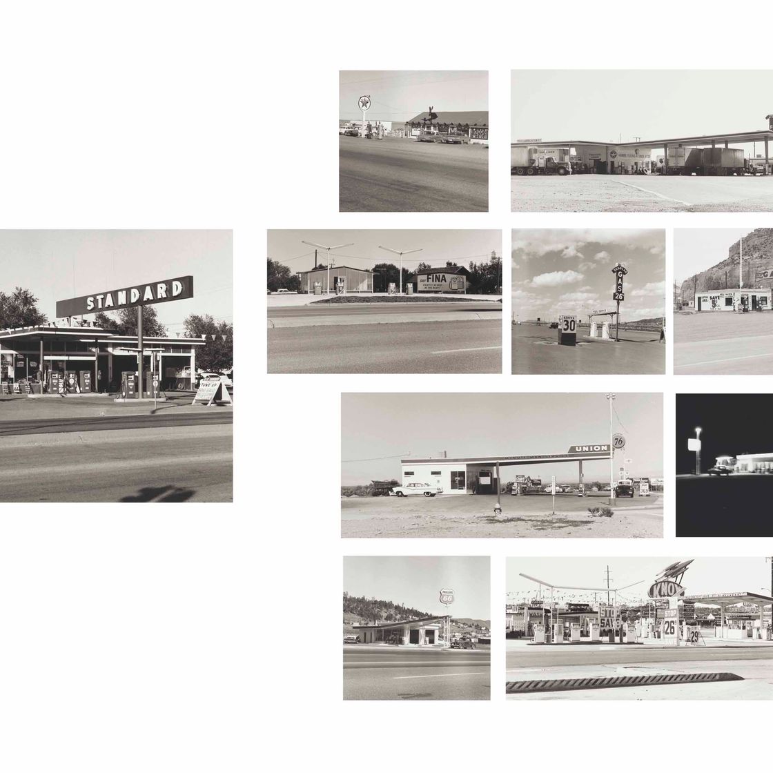 Ed Ruscha — Автозаправочные станции, 1962 год