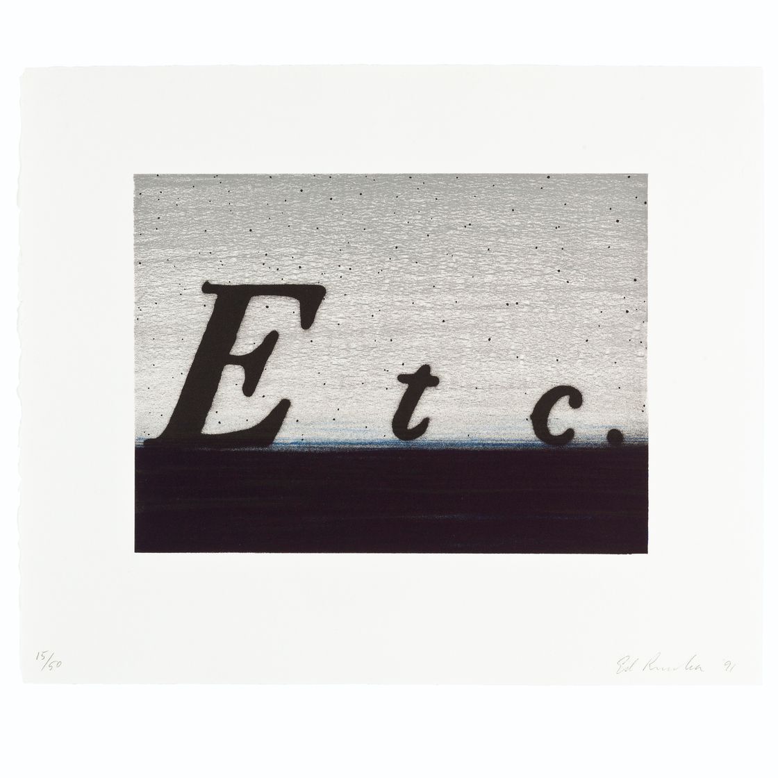 Ed Ruscha — И т.д.; Если; Юг; Вопрос и ответ, изображение 2