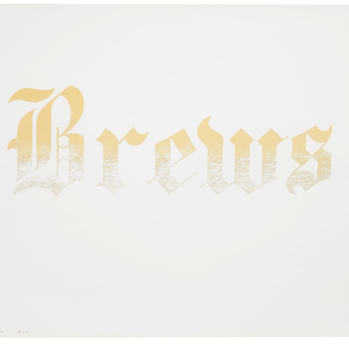 Ed Ruscha — Новости, Конюшни, Скамьи, Пиво, рагу и сборы, изображение 5